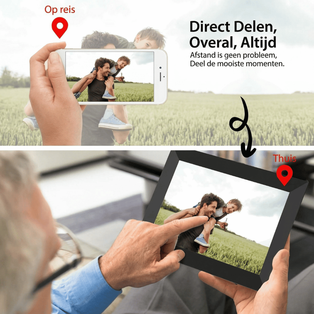 <strong>Easily send photos to your loved ones, wherever you are. 📸❤️</strong>